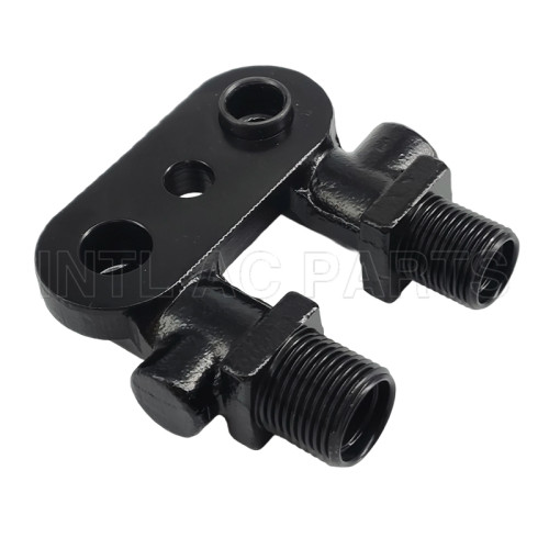 TM Style Zexel A/C compressor Fitting Adapter Vertical outputs Tube manifold fitting 3/4"x7/8" Fitting Adapter CONNECTOR