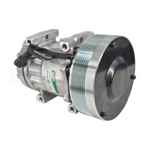 SD7H15 L-BODY Car ac compressor for Caterpillar Krone 3249711 324-9711 270124760 507-3868 8PK 152MM 24V