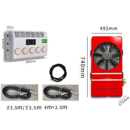 INTL-EA029W-1 Parking Air Conditioning Five holes hang up White 12V