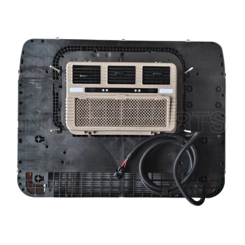 INTL-EA112W-2 Press-type detachable filter RV truck parking air conditioner Brushless Dual Fan 24V 2500W 945X720X142mm White