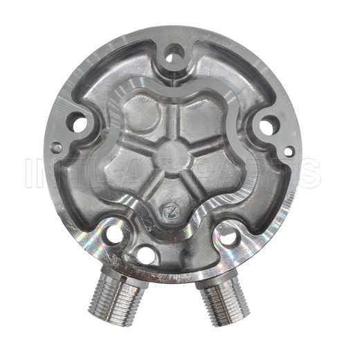 Sanden FG SD508 510 5H14 Vertical 8 and 10 O-Ring Compressor rear head back cap