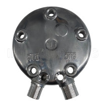 Sanden FG SD508 510 5H14 Vertical 8 and 10 O-Ring Compressor rear head back cap