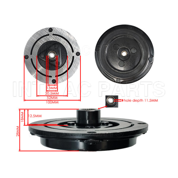 CMP01 car ac compressor HUB BMW MINI size 101*28*12.3mm