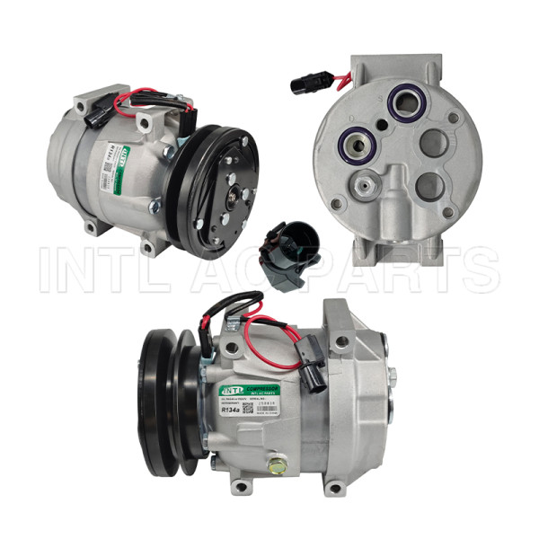 V5 ac compressor HYUNDAI EXCAVATOR 1A 130MM 24V BACK HEAD WITHOUT SENSOR 1106-90040 A5W00258A