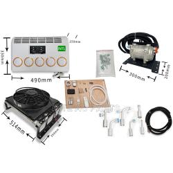 Electric air conditioner concealed parking air conditioner assembly Brush fan equipped with scroll compressor 5-hole hanging machine 12V