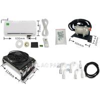 Electric air conditioner concealed parking air conditioner assembly Brush fan equipped with scroll compressor Silent hang-up 12V