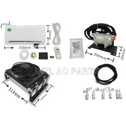 Electric air conditioner concealed parking air conditioner assembly Brush fan equipped with scroll compressor Silent hang-up 24V