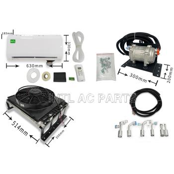 Electric air conditioner concealed parking air conditioner assembly Brush fan equipped with scroll compressor Silent hang-up 24V