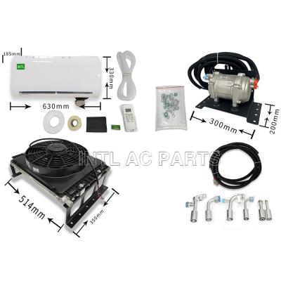 Electric air conditioner concealed parking air conditioner assembly Brush fan equipped with scroll compressor Silent hang-up 24V