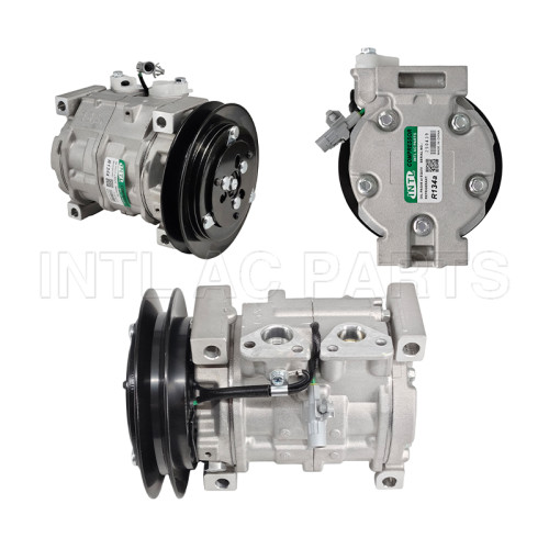 10S13C car ac compressor Máquina Escavadeira John Deere 290GLC/ 2144G/ 345GLC - 24 Volts RC.600.407