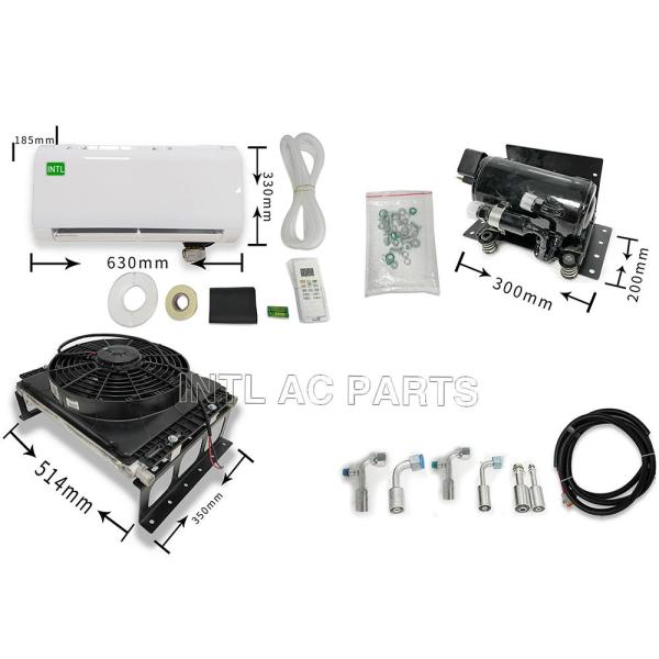 Double-cylinder Rotor Machine Silent Hang-up 12V Electric Air Conditioner Assembly