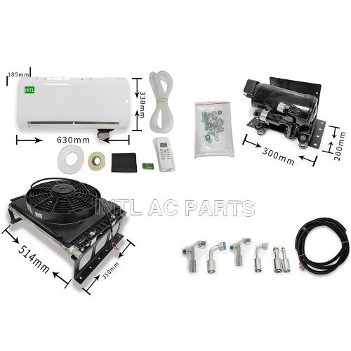Double-cylinder Rotor Machine Silent Hang-up 12V Electric Air Conditioner Assembly