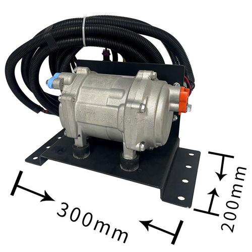 12V Brushless Fan Equipped with Scroll Compressor Including Pipe Head