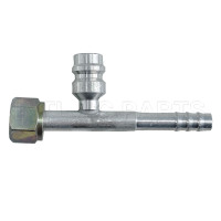 Car air conditioning hose barb fitting hose connector with #6 Straight O-RING  Al joint with R134a high & low pressure valve