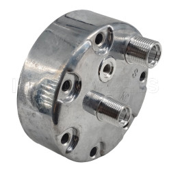 Sanden KD SD709 SD7H15 Horizontal 8 and 10 O-Ring Long Rear Head Compressor Back Cap