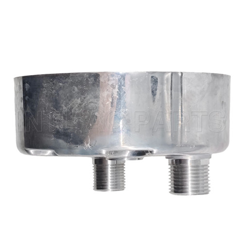 Sanden KD SD709 SD7H15 Horizontal 8 and 10 O-Ring Long Rear Head Compressor Back Cap