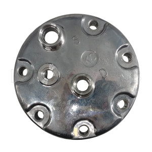Sanden KD SD709 SD7H15 Horizontal 8 and 10 O-Ring Long Rear Head Compressor Back Cap