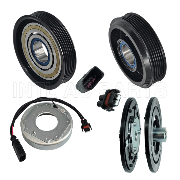 6SAS14C Auto Ac Compressor clutch kit clutch assembly for AUDI Q7 A6 2017 3.0L 6PK 12V