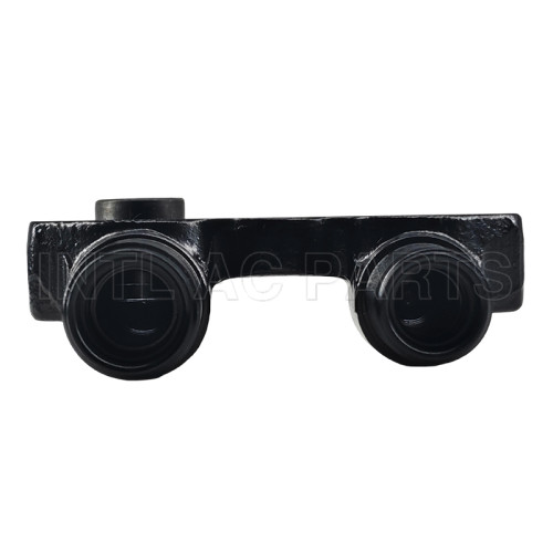 Universal A/C compressor Fitting Adapter Vertical Flex 7 fitting Port/Tube manifold fitting 3/4" x 7/8"