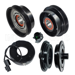 4pk 12v 122-126mm Auto Car AC Compressor Clutch pulley kit Kia Spectra Hyundai Tucson