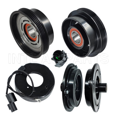 4pk 12v 122-126mm Auto Car AC Compressor Clutch pulley kit Kia Spectra Hyundai Tucson