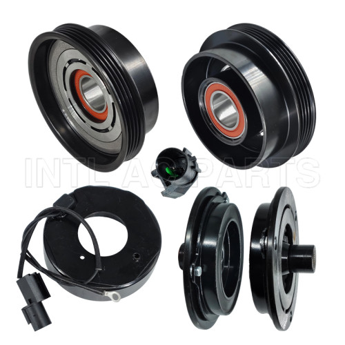 4pk 12v 122-126mm Auto Car AC Compressor Clutch pulley kit Kia Spectra Hyundai Tucson