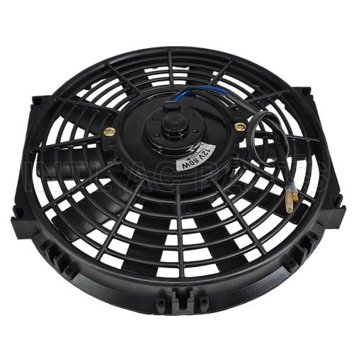 Auto Ac Cooling fan 10 inch 12V 80W squre frame with 10 straight blade