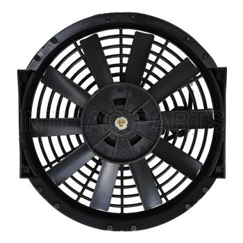 Auto Ac Cooling fan 10 inch 12V 80W squre frame with 10 straight blade