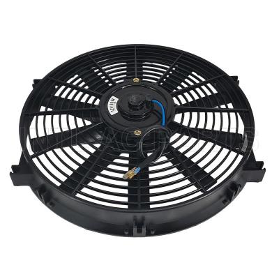 INTL-CF018 Car Ac Cooling Fan 14 inch 12V 80W squre frame with 10 straight blade
