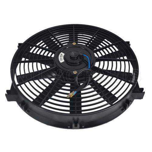 INTL-CF018 Car Ac Cooling Fan 14 inch 12V 80W squre frame with 10 straight blade
