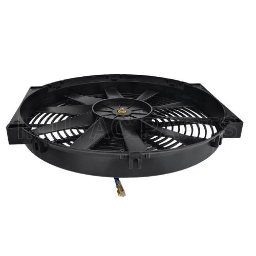 INTL-CF018 Car Ac Cooling Fan 14 inch 12V 80W squre frame with 10 straight blade