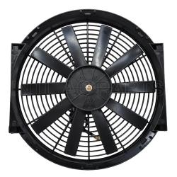 INTL-CF018 Car Ac Cooling Fan 14 inch 12V 80W squre frame with 10 straight blade