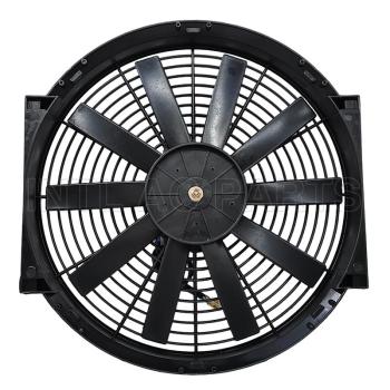 INTL-CF018 Car Ac Cooling Fan 14 inch 12V 80W squre frame with 10 straight blade