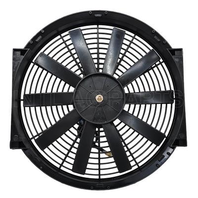 INTL-CF018 Car Ac Cooling Fan 14 inch 12V 80W squre frame with 10 straight blade