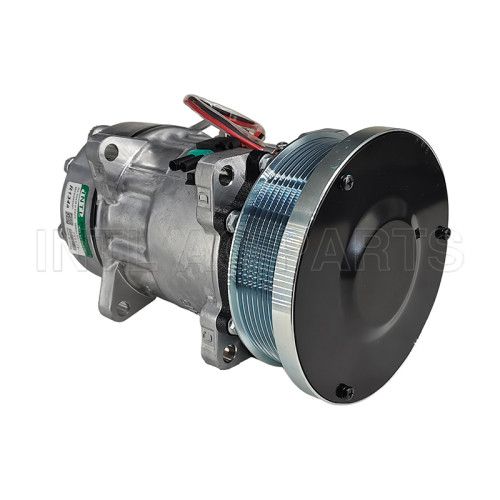 033492 T3076 7H15 8PK 133MM 12V Compressor FORD NEW HOLLAND GEMINI 8670 033407 1000ACC4044 3004479 3004488 75R84522 814556 ]X3303044 RF37330159