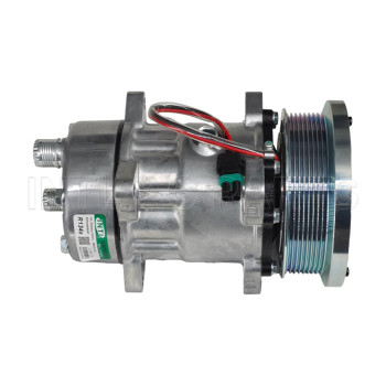033492 T3076 7H15 8PK 133MM 12V Compressor FORD NEW HOLLAND GEMINI 8670 033407 1000ACC4044 3004479 3004488 75R84522 814556 ]X3303044 RF37330159
