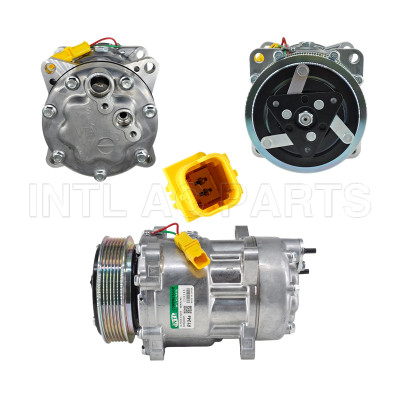 6453JQ 6453TE SD7V16 6PK 119MM Sanden 7V16 auto ac compressor CITROËN BERLINGO / BERLINGO FIRST Box Body/MPV 9800859180 TSP0155337 9659231580  9646416780