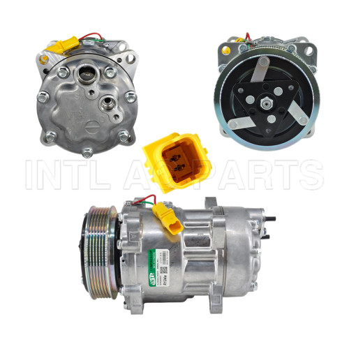 6453JQ 6453TE SD7V16 6PK 119MM Sanden 7V16 auto ac compressor CITROËN BERLINGO / BERLINGO FIRST Box Body/MPV 9800859180 TSP0155337 9659231580  9646416780