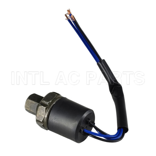 7/16" 20 UNF - 2B HP：22.7 BAR ON HP：28.5 BAR OFF MP：15.5 BAR ON MP：11.5 BAR OFF LP：2.6 BAR ON LP：2.5 BAR OFF Auto air conditioning A/C Pressure Switch pressure Sensor