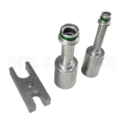 #6 #10 Straight R134a Hose Pipe with R12 Aluminum Jacket