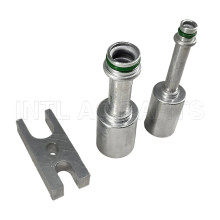 #6 #10 Straight R134a Hose Pipe with R12 Aluminum Jacket