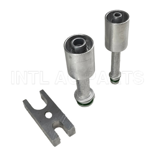 #6 #10 Straight R134a Hose Pipe with R12 Aluminum Jacket