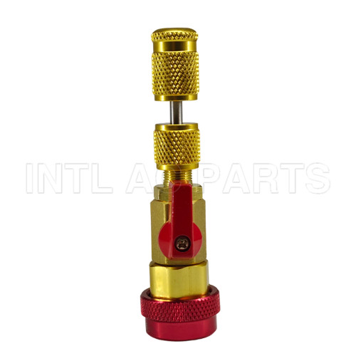 R1234YF Valve Core Valve Removal Tools RED HIGH Air Conditioner Valve Core Tool