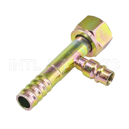 10 Straight O-RING car air conditioning hose barb fitting hose connector with R134a high & low pressure valve