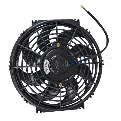 Cross Brand Electronic Fan 10 Inch 12V 80W Squre Frame with 8 Crooked Blade