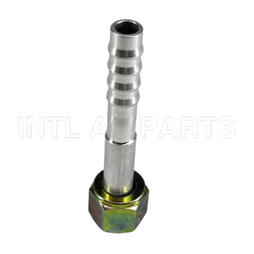 Aluminum Material Auto AC Barb hose Fitting #5 O-RING Straight