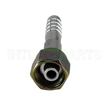 Aluminum Material Auto AC Barb hose Fitting #5 O-RING Straight