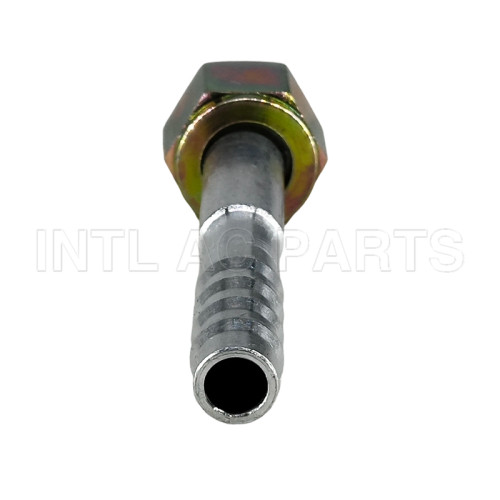 Aluminum Material Auto AC Barb hose Fitting #5 O-RING Straight
