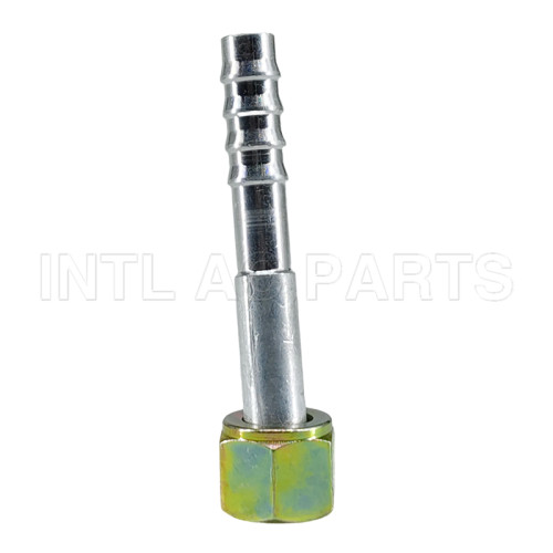 Aluminum Material Auto AC Barb hose Fitting #5 O-RING Straight