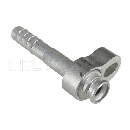 INTL-HF2554 R134a #8/180° Aluminium Ac Hose Fitting